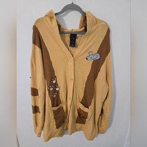 Hot Topic Studio Ghibli My Neighbor Totoro Cat Bus Hooded Cardigan Womens 3X